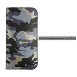 Universal Mobile Phone Cases For Iphone 7 6 5 Cover Fashion Camouflage Stand Wallet Leather Flip Case For Samsung Xiaomi Huawei