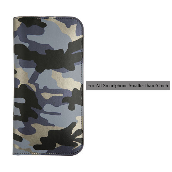 Universal Mobile Phone Cases For Iphone 7 6 5 Cover Fashion Camouflage Stand Wallet Leather Flip Case For Samsung Xiaomi Huawei