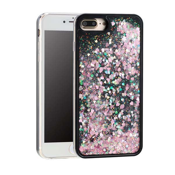Bling Glitter Love Heart Dynamic Liquid Quicksand Stars Case For Iphone 6 6S 6Plus 7 7 Plus Cover Soft TPU GEL Phone Cases Shell - ilovealma
