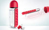 Creative outdoor carrying water bottles with Pills Box - ilovealma