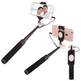 Mini Portable Monopod Selfie Stick For Iphone Samsung Android IOS Luxury Handheld Extendable Wired Palo Self Sticks High Quality