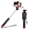 Universal Extendable Selfie Stick Monopod For Iphone Samsung Android IOS Portable Wired Palo Self Sticks Groove Camera + Lanyard