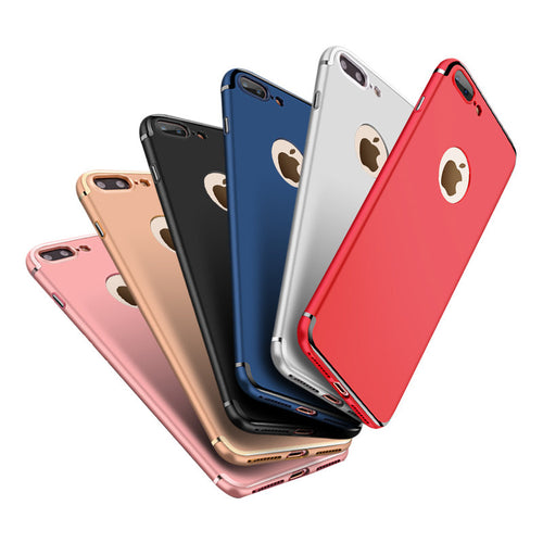 Plating Phone Cases For iphone 7 6 6s Plus Cover Luxury Ultra Thin Shockproof Armor Case Hard Plated Shell Capa Coque carcasas