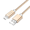 Robotsky Micro USB Cable 5V 2A Fast Charging 1m 1.5m Metal Nylon Braid Micro USB 2.0 Data Line For Huawei P8 Lite Xiaomi Samsung