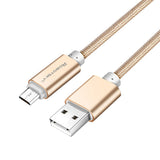 Robotsky Micro USB Cable 5V 2A Fast Charging 1m 1.5m Metal Nylon Braid Micro USB 2.0 Data Line For Huawei P8 Lite Xiaomi Samsung
