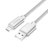 Robotsky Micro USB Cable 5V 2A Fast Charging 1m 1.5m Metal Nylon Braid Micro USB 2.0 Data Line For Huawei P8 Lite Xiaomi Samsung