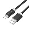 Robotsky Micro USB Cable 5V 2A Fast Charging 1m 1.5m Metal Nylon Braid Micro USB 2.0 Data Line For Huawei P8 Lite Xiaomi Samsung