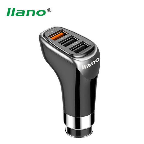 Car-charger For Qualcomm Quick Charge 3.0 3 Ports USB Car Charger 5V 2.4A Fast Charging For iphone 6 6s Samsung QC2.0 Compatible - ilovealma