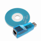 USB 2.0 To RJ45 LAN Adapter 10/100Mbps High Speed USB to RJ45 Ethernet Network Card Converter For Win7 Tablet PC With CD Driver