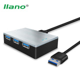 llano USB 3.0 HUB Super Speed External 4 Port USB Splitter With USB 3.0 Data Cable For Laptop Tablet Keyboard Mouse Charger Cabo