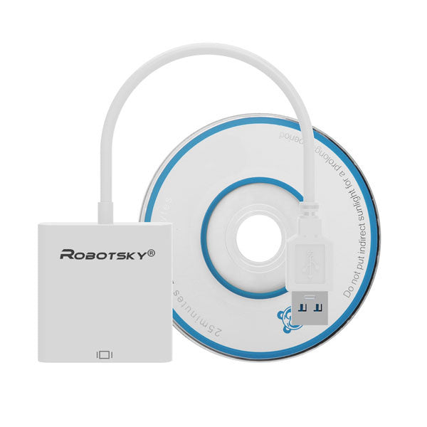 USB 3.0 to VGA Adapter USB3.0 to VGA HD Converter Male To Female Video Graphic Card Display External Cable For Windows 7 8 XP
