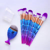 zwellbe 7/12Pcs Diamond Shape Makeup Brushes Set Beauty Cosmetic Eyeshadow Lip Powder Face Pinceis Tool Kabuki Brush Kits Pincel