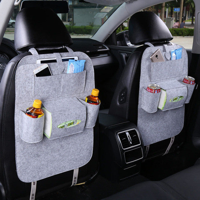 Car Back Seat Storage Bag Car Seat Cover Organizer Trash Net Holder Multi-Pocket  Holder for Organizer Auto Storage Pouch - ilovealma