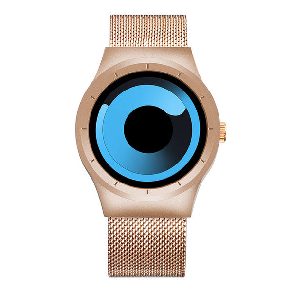 SKONE Creative No Seconds Stainless Steel Mesh Strap Casual Quartz Wristwatch Ladies Watches Women Men Aurora Relojes Masculino