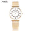 SINOBI Women's Luxury Geneva Golden Wristwatch