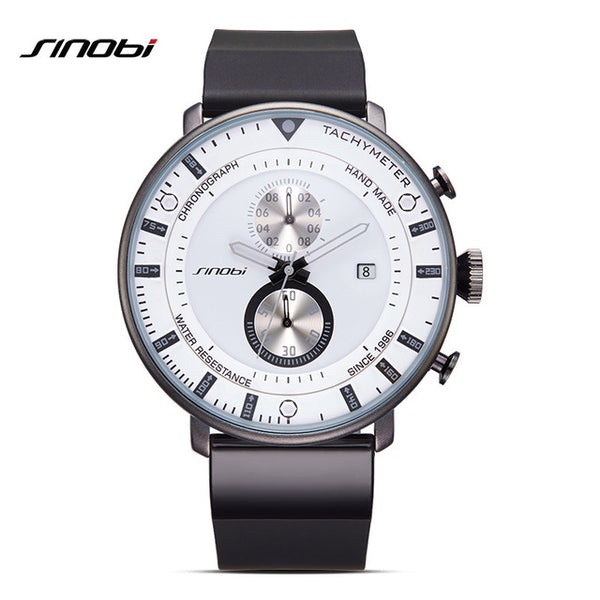 SINOBI Star Wars Ultra Thin Chronograph Mens  Military Sports Geneva Quartz Watch