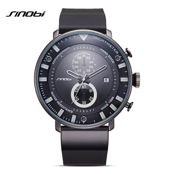 SINOBI Star Wars Ultra Thin Chronograph Mens  Military Sports Geneva Quartz Watch
