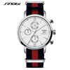 SINOBI James Bond Inspired Design Sports Chronograph Geneva Quartz