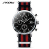 SINOBI James Bond Inspired Design Sports Chronograph Geneva Quartz