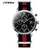 SINOBI James Bond Inspired Design Sports Chronograph Geneva Quartz