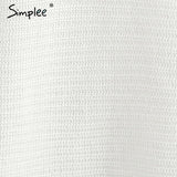 Simplee Casual o neck knitted sweater women jumper Lace up sleeve knitting pull femme 2017 autumn winter sweater pullover female