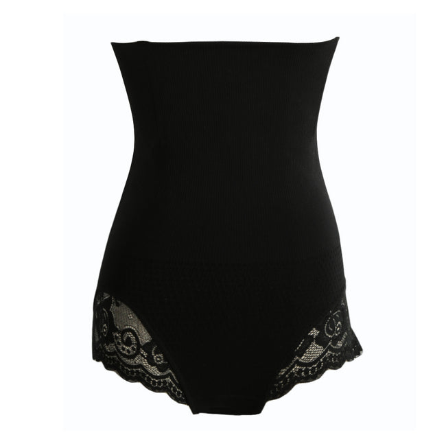 waist trainer 2017 Sexy Women Shape Control Briefs Lace Cut Out Postpartum Slim Seamless Body Shaper Black/Beige